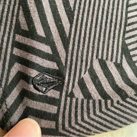 Volcom Strapless Tube Bodycon Black and Gray Geometric Dress - Picture 4 of 6